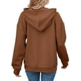 thumbnail image 4 of Shine Up Womens Hoodies Casual Hooded Sweatshirts Oversized Pullover Long Sleeve Ladies Tops with Pocket, 4 of 5