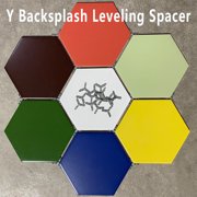 4.7mm (3/16) Hexagonal Tile Spacers 100 Pack Plastic Grout Spacers for Precise Hex Tile Alignment
