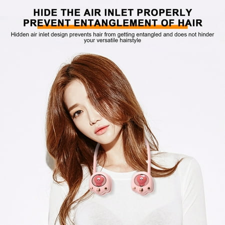 

2023 New Neck Hanging Baby Stroller Fan Fan Clip On Fan Leaf Less Lazy Fan USB Camping Fan High Portable Fan for Stroller Wind Storage Portable Neck Hanging Small Table Fans for Bedroom Dorm Fan Fan