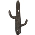 thumbnail image 1 of Shisuyan Rustic Style Cast Iron Design Cactus Shaped Double-Hooks Hanger, 1 of 9