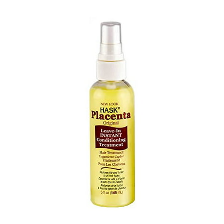hask placenta instant hair repair treatment for bleached, tinted, damaged hair (5 fl. oz/ 145