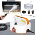 thumbnail image 1 of Hombasing 4.5BAR Handheld Steam Cleaner, 2500W Portable Steam Cleaner for Home for Car Kitchen Furniture Floors Cleaning, Tankless Design, 6-Speed Pressurized Steam Machine with 3 Brush Heads, Orange, 1 of 7