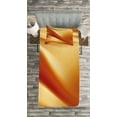 thumbnail image 3 of Ambesonne Orange Yellow Quilted Bedspread Set 2 Pcs, Wavy Color Curves, Twin Size, Orange Yellow, 3 of 3