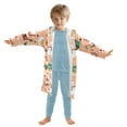 thumbnail image 7 of FORMRS Niños Bathrobe Unisex Hooded Robe Soft Plush Pajamas Sleepwear, Size 2-3T, Pink Christmas Santa, 7 of 7
