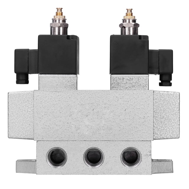 Válvula Solenoide de 3 Posiciones y 5 Vías Equipo Neumático de Control Eléctrico Doble G3/8in K35D2H‑10AC 110V