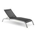 thumbnail image 3 of Modway Savannah Modern Aluminum Patio Chaise Lounge in Black (Set of 4), 3 of 5