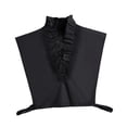 thumbnail image 1 of SGACAI Cuello falso para mujer, estilo informal, cuello alto, cuello tipo camisa, cuello tipo Dickey de algodón, 1 of 7