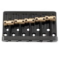 thumbnail image 4 of Musiclily Pro 17mm String Spacing Dual Load Heavy Duty 5-String Bass Bridge with Brass Saddle, Black, 4 of 5