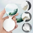 thumbnail image 4 of Mini Round Folding Mirror Portable Pocket Mirror Makeup Mirror for Purse Travel Makeup Mirror for Women Girls Daily Use (20 Pcs White), 4 of 6