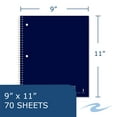 thumbnail image 2 of Roaring Spring Signature Collection Law Ruled One Subject Spiral Notebooks, Case of 24, 11" x 9", 80 Sheets, Assorted Cover Colors, 2 of 5
