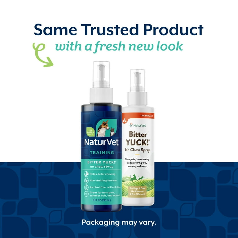 NaturVet Bitter Yuck - No Chew Training Aid 8oz - Deterrent for