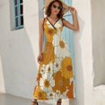 thumbnail image 2 of Nostalgic Vintage Floral Sleeveless Dress Female Clothing Dress Women Summer 2025 Dress, 2 of 7