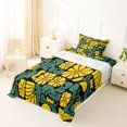 thumbnail image 5 of Homewish Vintage Boho Printed Twin Sheets,Yellow Daisy Floral Bedding,3-Piece,1 Fitted Sheet and 1 Pillowcase, 5 of 6