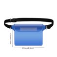 thumbnail image 2 of Bolsa impermeable con correa ajustable para la cintura Bolsa seca de PVC Fanny Pack (azul), 2 of 9