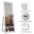 thumbnail image 5 of DWVO 65"x22" Full-Length Mirror with LED Lights, Rectangle Free Standing Floor Mirror, Wall Mounted Hanging Mirror, Dressing Mirror Touch Control, Full-Size Tall Mirror for Bedroom, 5 of 8