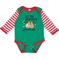 thumbnail image 3 of Inktastic My Big Brother Loves Me with Sloth and Hearts Boys or Girls Long Sleeve Baby Bodysuit, 3 of 5