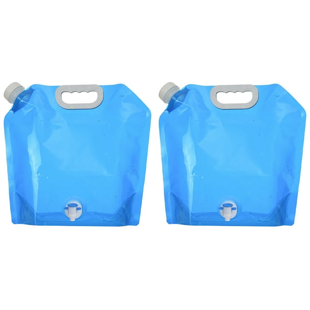2pcs Large Capacity Foldable Water Bag Outdoor Activity Water Storage Bag