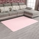 thumbnail image 4 of Inteprter Alfombra rectangular de 40x60cm para dormitorio, manta peluda antideslizante lavable, de té, decoración del hogar, cojín para el Decoración del hogar Rosado Inteprter HA072122-06, 4 of 6