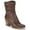 Dark Taupe, variant on Baretraps Womens Leslie Faux Leather Almond Toe Ankle Boots