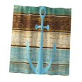 thumbnail image 4 of DOLITY Rideau de Douche avec Crochets Ensemble Accessoire de Salle de Bain Ancre/bateau Multicolore, 4 of 9