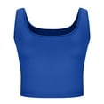 thumbnail image 5 of Lovskoo Women's Camisole Basic Scoop Neck Tank Tops Cami Tank Summer Sleeveless Tops Dark Blue, 5 of 8