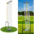 thumbnail image 1 of Volleyball Setter Training Equipment Net 9.5 ft-10.8 ft Adjustable Height Volleyball Spike Trainer for Professional Beginner Hitting, Spiking, Indoor and Outdoor Passing Setting Training, 1 of 9