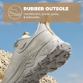 thumbnail image 3 of Zapatillas de Senderismo para Mujer NORTIV 8 con Cordones Rápidos Beige Ligero, 3 of 8