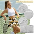 thumbnail image 6 of Xoenoiee Daisy Flower Print Women's Pleated Tennis Skirts with Pockets Athletic Golf Skorts Skirts for Workout Running Pickleball, Size S, 6 of 7