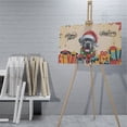 thumbnail image 4 of Merry Christmas Santa Cane Corso Scarf Twinkling Lights Xmas Holiday Horizontal Matte Canvas Poster Italian Mastiff Dog Lover Gifts Idea Wall Art Home Decor - 00022, 4 of 5