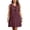 Wine, variant on ZHOGXU Summer Casual Womens Dresses Sleeveless V Neck Loose Fit Dresses Fancy,Vacation