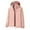 Rose Gold, variant on Women's Plus Size Lightweight Waterproof Windbreaker Jacket with Detachable Hood with Zippered Pockets for Hiking Travel