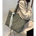 thumbnail image 4 of Kukuzhu Quilted Shoulder Tote Bag for Women Padding Down Cotton Hobo Bag Solid Retro Casual Cute Handbag Clutch, 4 of 7