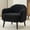 Black-Teddy Velvet, variant on Ktaxon Accent Chair, Teddy Velvet Deep Seat Armchair with Wood Legs, Comfy Sinlge sofa for Living Room, Bedroom, Reading Nook Teddy White