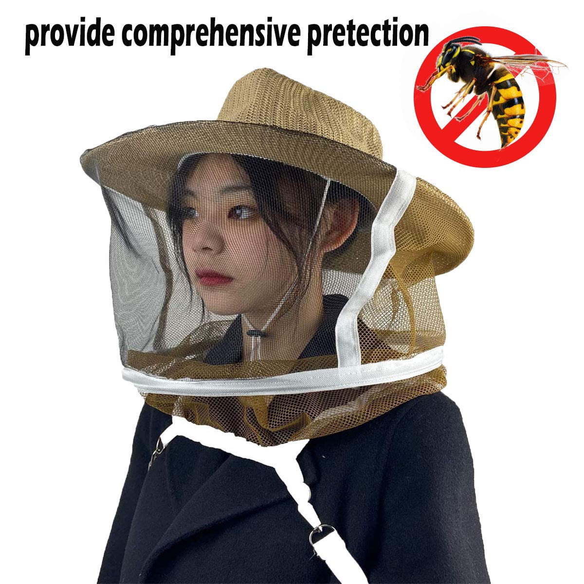 Beekeeping Veil Hat Beekeeper Hat with Anti-bee Netting Professional Bee Keeping Supplies