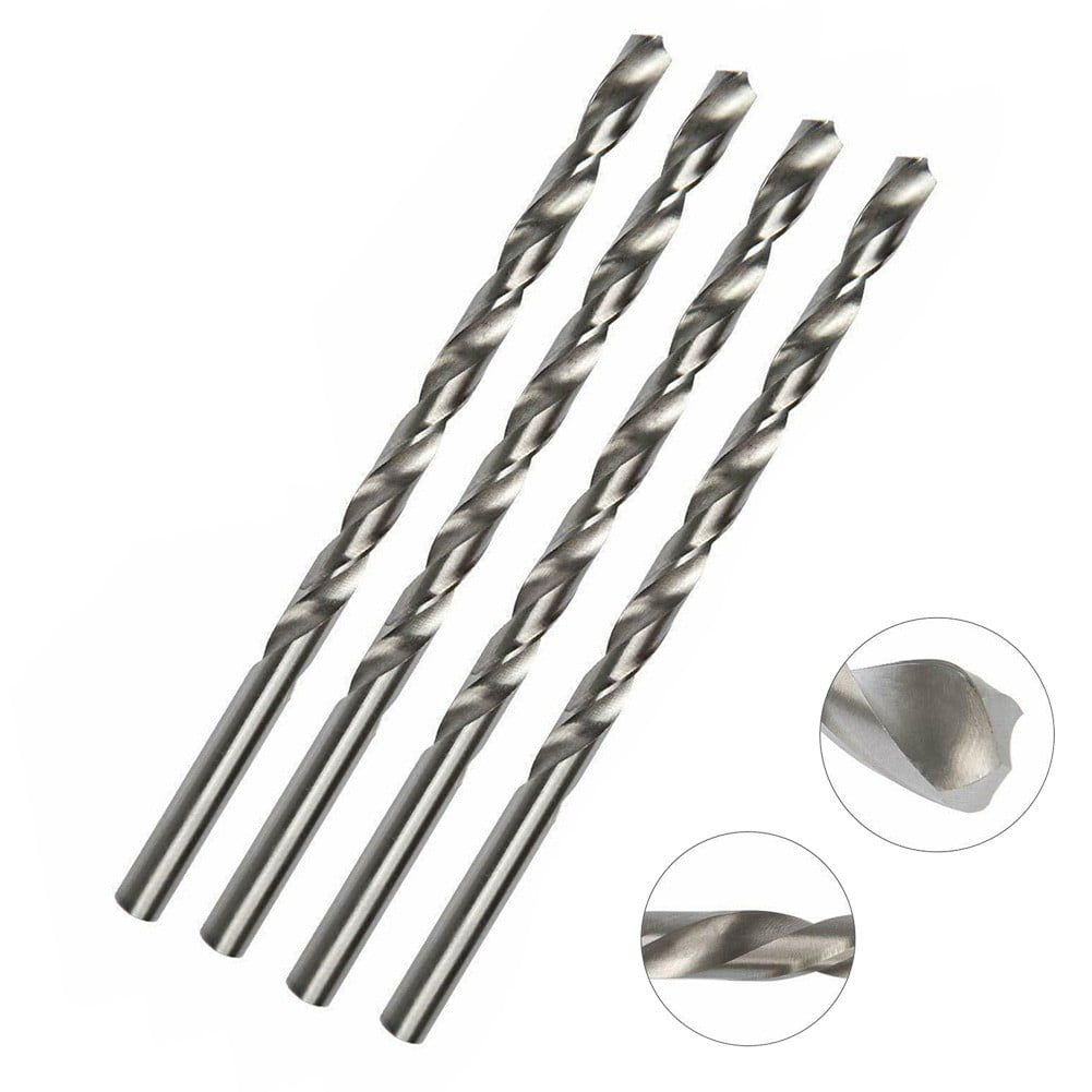 Metal Drilling 4Pcs 160mm Extra Long High Speed Steel HSS Twist Drill Bits Bit@# 
