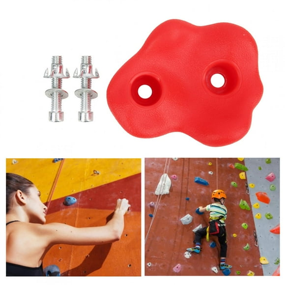 Bright Color 10 Pcs Climbing Holds, Rock Climbing Accessories Rock Climbing Holds, Red For Amusement Equipment Wall Climbing Accessories Red