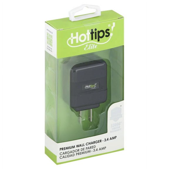 Hot Tips Elite Dual USB Wall Charger, 1ct 024291248446A979