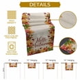 thumbnail image 5 of ERUNPONLY Maple Leaves Thanksgiving Table Runner - 120 Inch Long Fall Botanical Autumn Leaves Rustic Cotton Linen Dress Scarves Farmhouse Table Runner for Kitchen Dining, Coffee Table, 13" x 120", 5 of 8