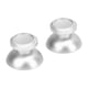thumbnail image 1 of 2PCS Thumbstick Caps Aluminum Alloy Thumb Joystick Grips Replacement Accessories for Gaming Console Controller Silver, 1 of 4