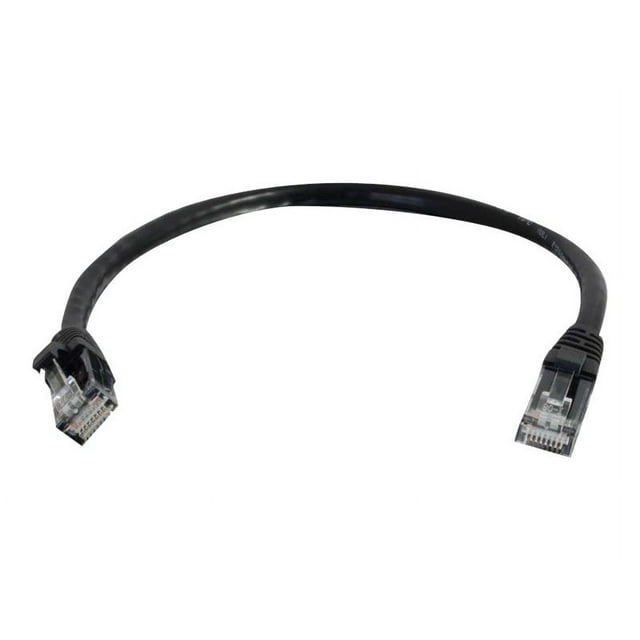 C2G Câble Ethernet 6 Po Cat5e Sans Accroc Non Blindé (UTP) - Câble Patch - RJ-45 (m) à RJ-45 (m) - 6 Po - UTP - CAT 5e - Moulé, Sans Accroc, Éventaillé - Noir