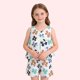 thumbnail image 2 of Conjunto de Pantalones Cortos de Verano para Niñas con el Top sin Mangas, Dos Piezas de Uso Casero, Vestido Corto de Verano, 2 of 8