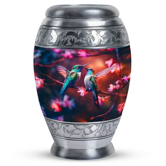 Humming Birds - Keepsakes For Ashes - Cremation Urn Human Ashes - Urns For Cremation Ashes - Funeral Urn (Size-3nch,1pcs)