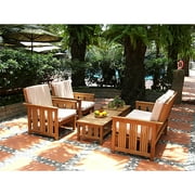 Hardwood 4-Piece Conversation Set