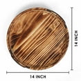 thumbnail image 7 of Aria Scorched Wood Serving Tray with Handles, 7 of 7