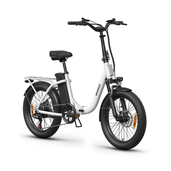 Qronge 20" Folding Electric Bikes for Adults 1000W Peak up to 70Miles Range Fat Tire Foldable Ebikes 20 mph Max Speed Step Thru E-Mountain Bikes 36V 13.5AH Battery, 7 Speed, UL2849 by SGS