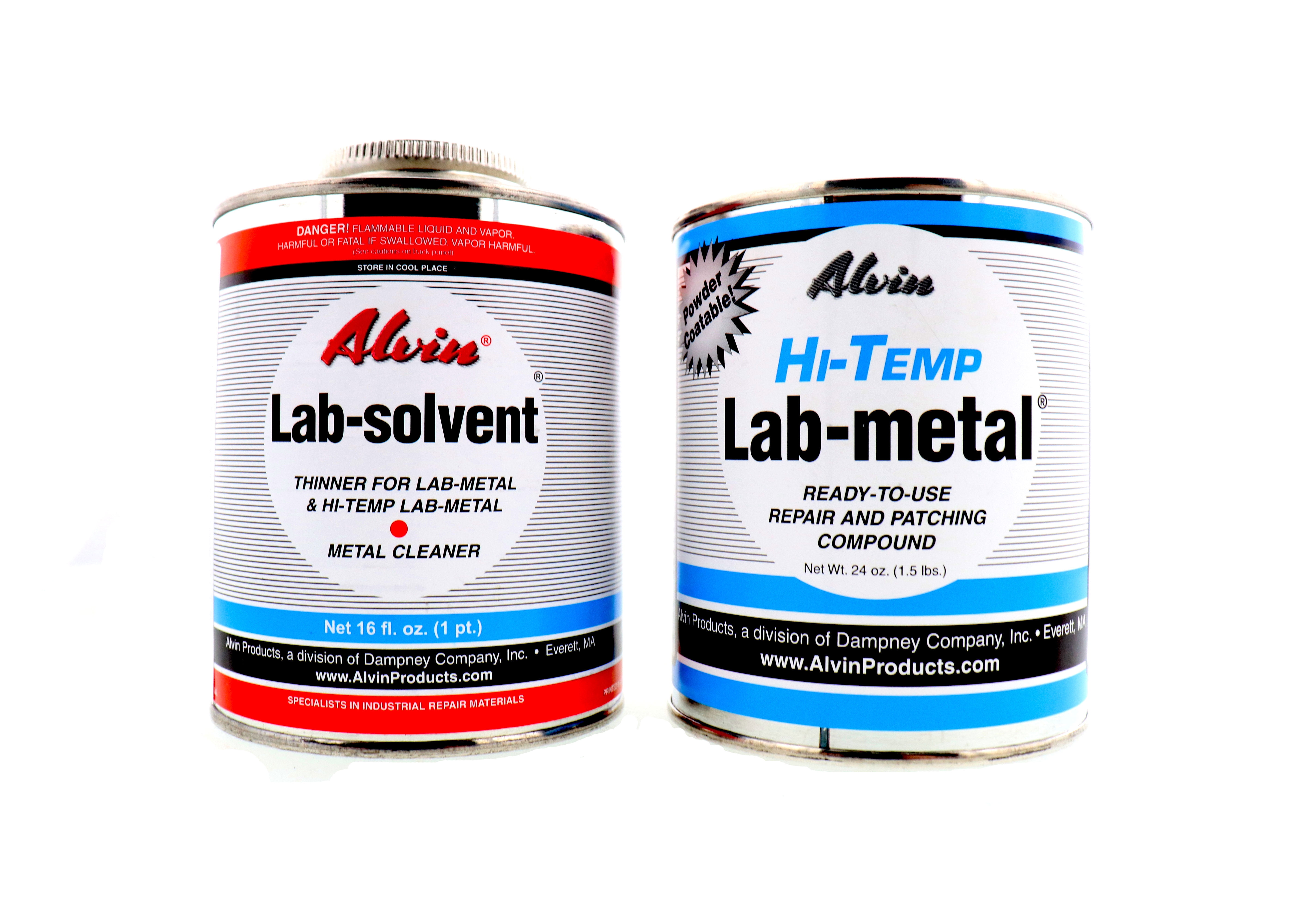 Alvin 24 oz Hi Temp Lab Metal Repair Compound and 16 oz Hi Temp Lab