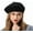 Black, variant on Beret-Classic Wool Beret Solid Color Womens Beret Cap Hat 1pack