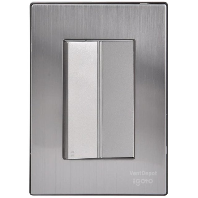 Apagadores Tipo Escalera Inoxium1ESilver 1Pza Apagador Escalera 125-250VCA 10A 50/60Hz Plateado Acero Inoxidable/PC.