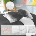 thumbnail image 2 of Black Gradient 4 Piece Duvet Cover Set Full Size Watercolor Abstract Black Gradient Water Ripples Soft Bedding Set Comforter Cover, 1 Duvet Cover 1 Flat Sheets and 2 Pillowcases, 2 of 9
