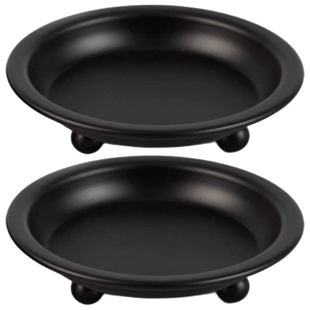 2 portavelas de pilar, bandejas para velas, centros de mesa para bodas y cumpleaños.